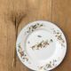 4 assiettes en porcelaine papillons