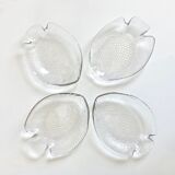 4 glass fish cups