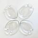 4 glass fish cups