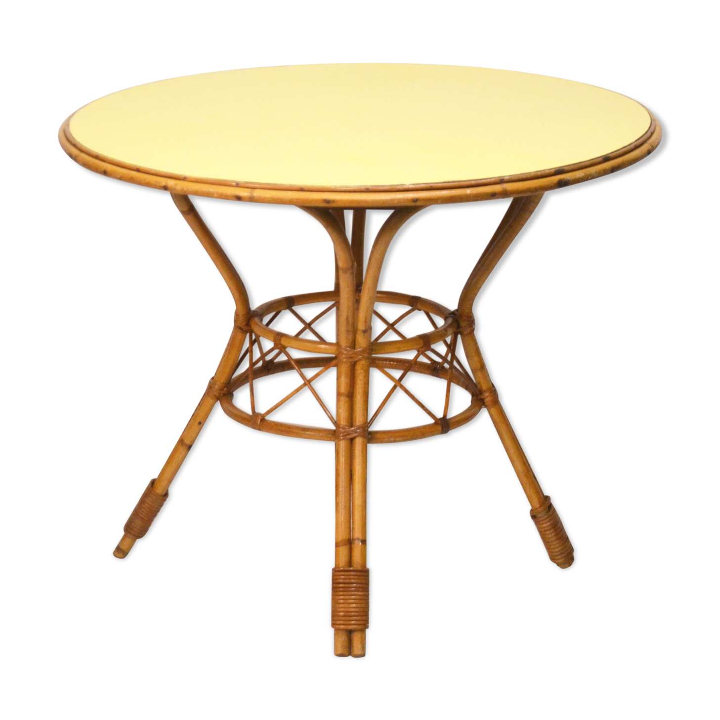Rattan dining table