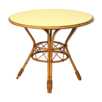 Rattan dining table