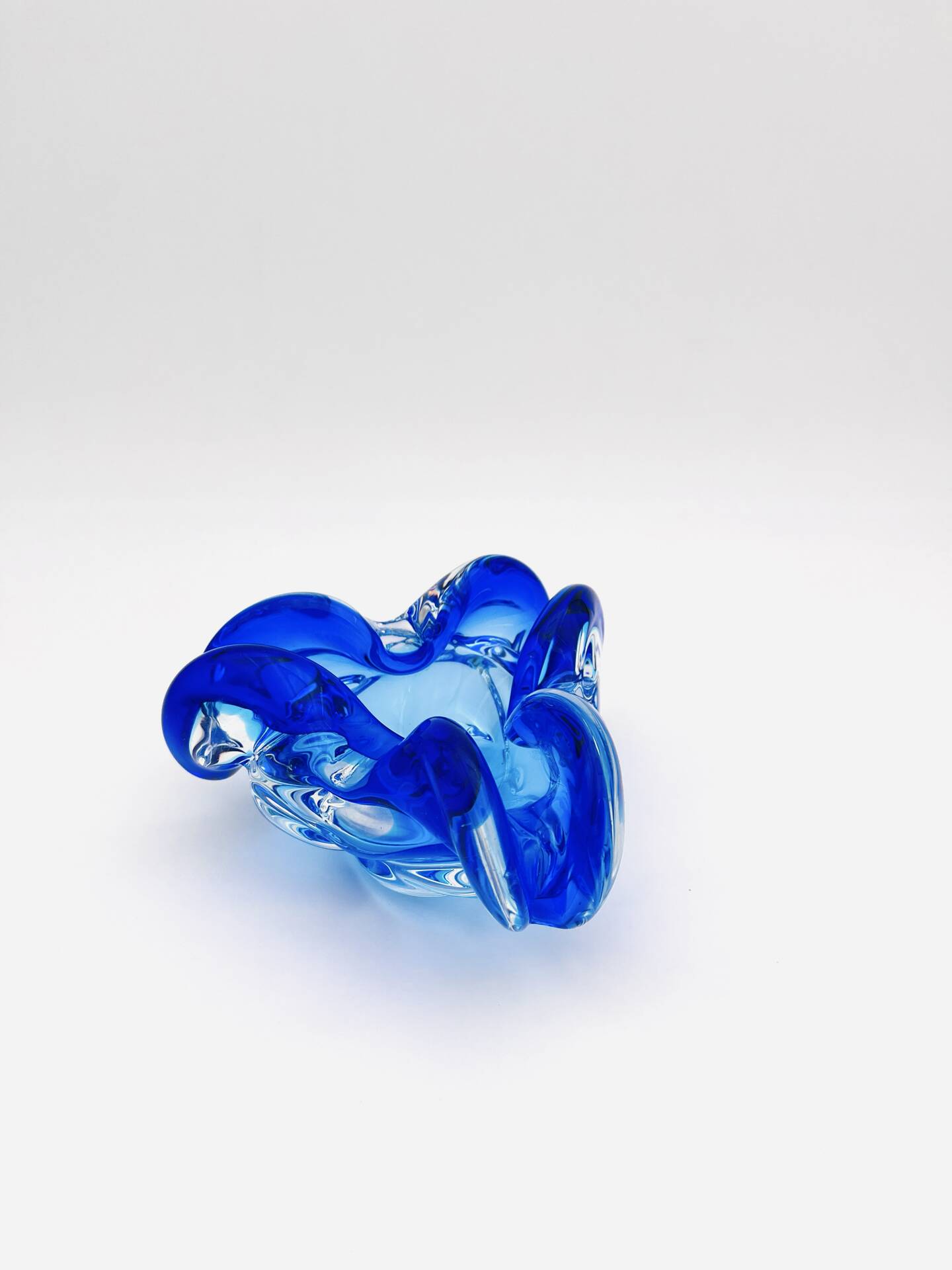 Pocket Bowl Josef Hospodka Sommerso Blue Cobalt Lagoon Vintage 60s 70s A