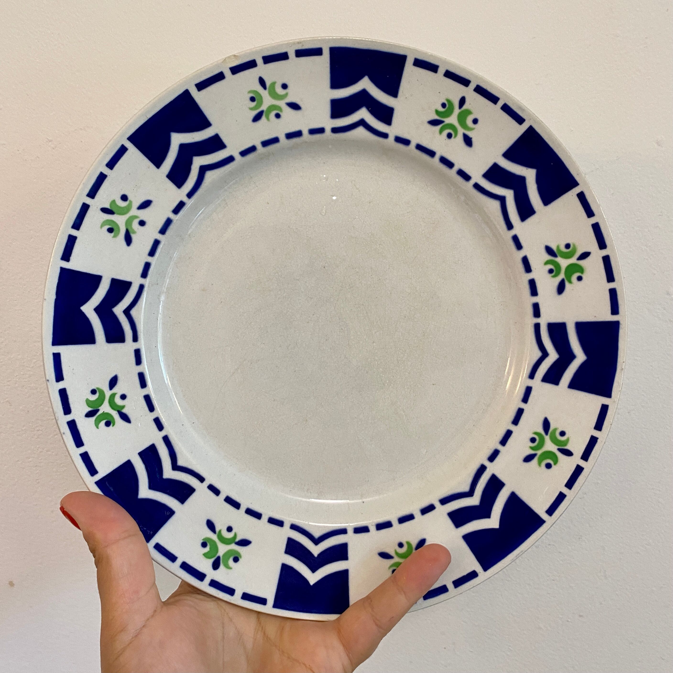 Set of 4 vintage plates model Axelle de Sarreguemines