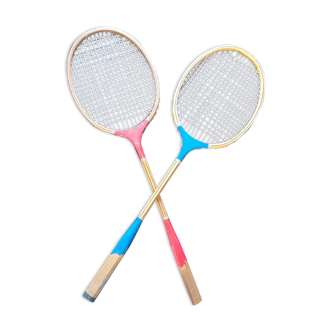 Duo de raquettes de badminton