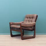 Leather armchair, Danish design, 1960s, manufactured by Genega Møbler