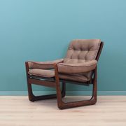 Leather armchair, Danish design, 1960s, manufactured by Genega Møbler