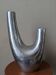 Cast aluminum vase contemporary design alternative decoration 80s