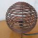 Vintage wicker ball lamp