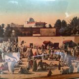Old large orientalist colorized panoramic photo