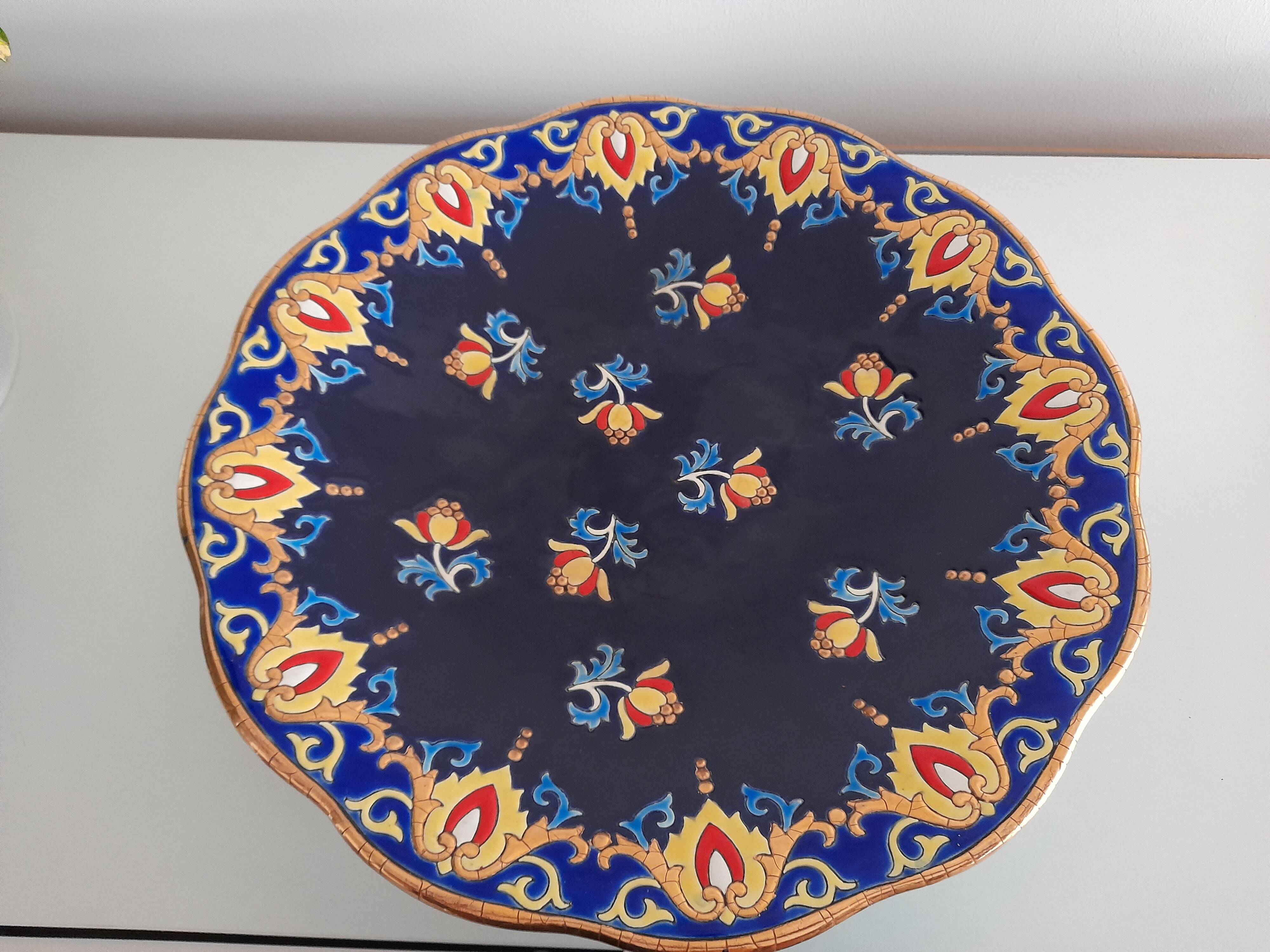 Magnificent Longwy fruit bowl