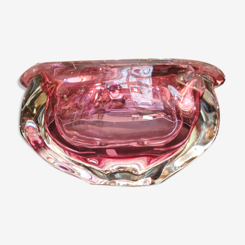 Vide-poche verrerie Murano rose