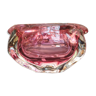 Vide-poche verrerie Murano rose