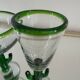 Vintage blown glass cactus glasses