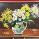 Oil on cardboard, Bouquet of flowers signature to identify Guy?