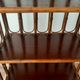 Vintage library 4 levels - wood, bamboo and rattan - retro 80s