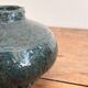 Glazed Engraved Bowl Vase with Geometric Flowers, Popular Art from the 50s