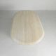 Mid-Century travertine coffee table with an oval top, 1970s.