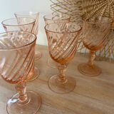 Set of 6 Rosaline liqueur glasses
