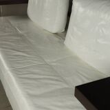 Rolf Benz Dono sofa by Christian Werner in white leather, 1990s