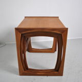 Gplan teak trundle table 1970
