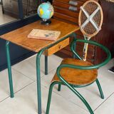 Desk and school chair set