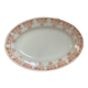 Orange flower earthenware dish from Moulin des Loups Hamage