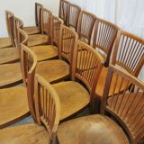 Vintage STOL Kamnik Wooden Dining Chair: 1960s Yugoslavia Bistro Style