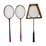 Vintage wooden badminton racket