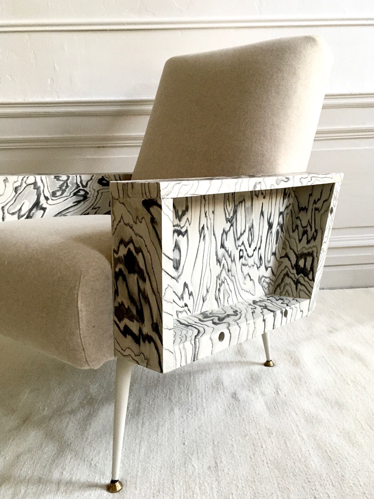 Restored vintage armchair