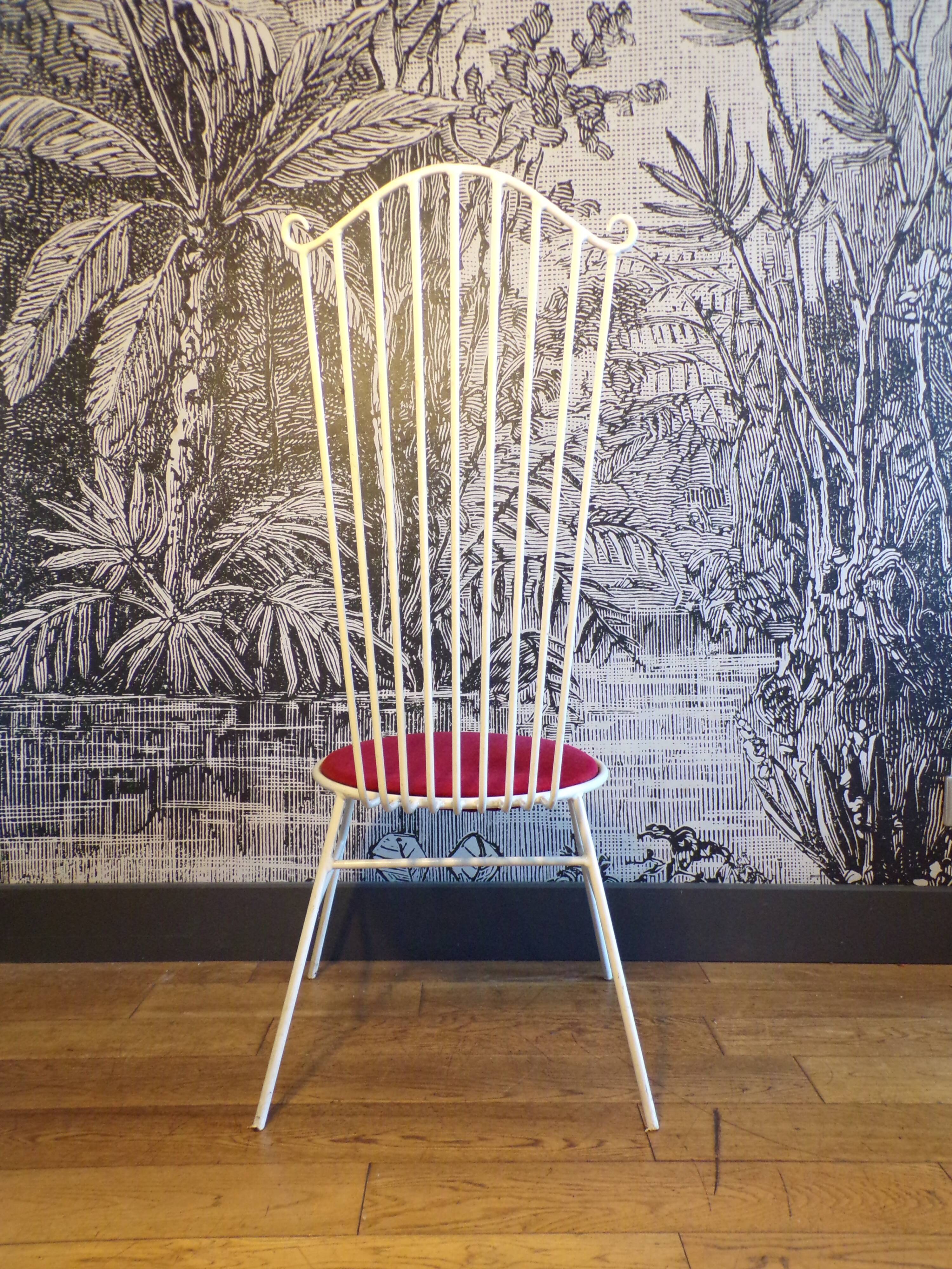 Metal garden chair 1950-60