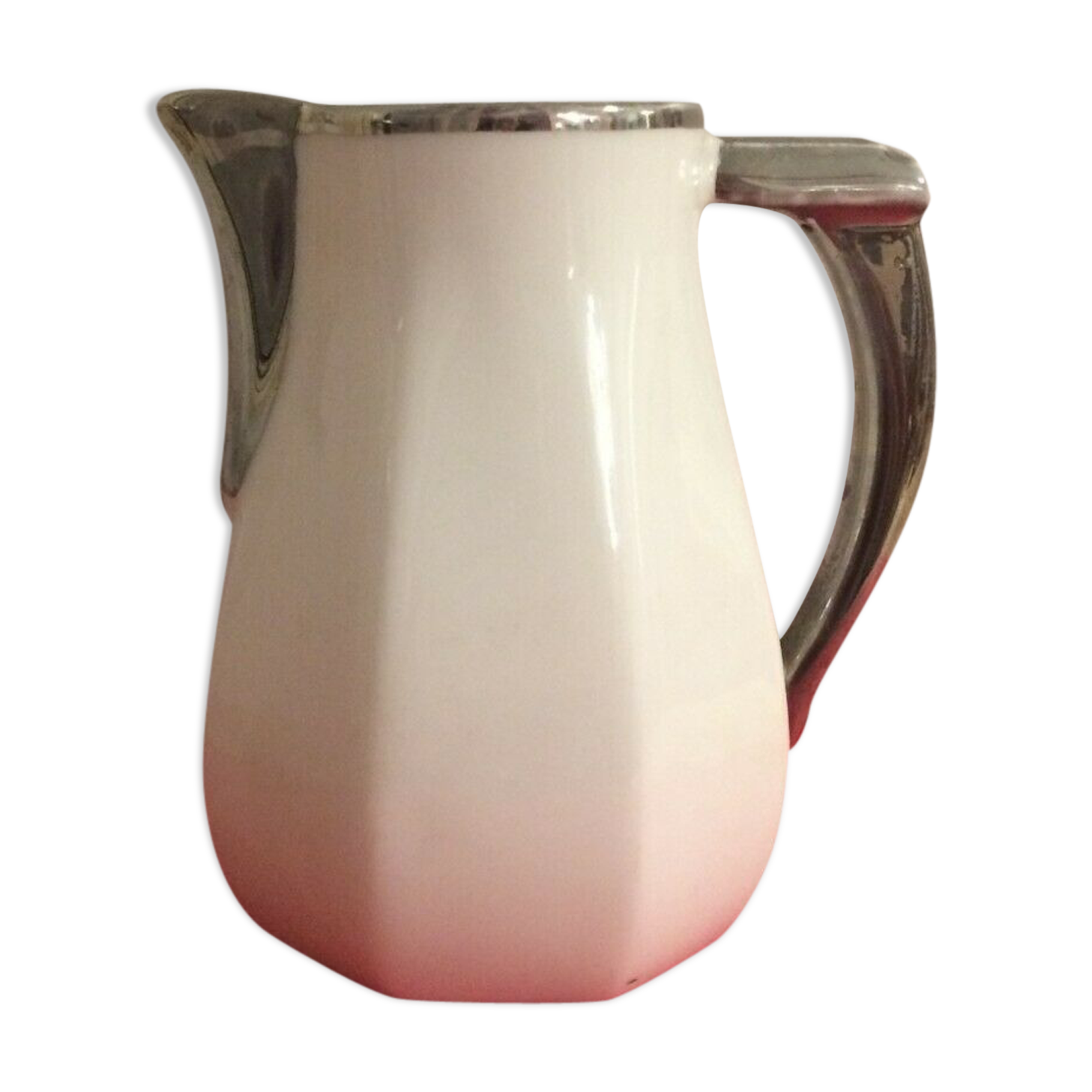Pitcher cream pot aluminite Frugier Limoges France