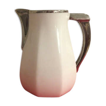Pitcher cream pot aluminite Frugier Limoges France