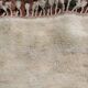 Traditional handwoven Berber rug, size 140 x 260 cm
