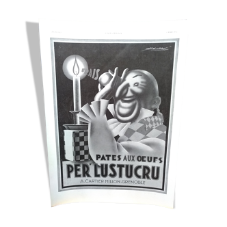 Publicité Lustucru issue d'une revue d'époque 1934