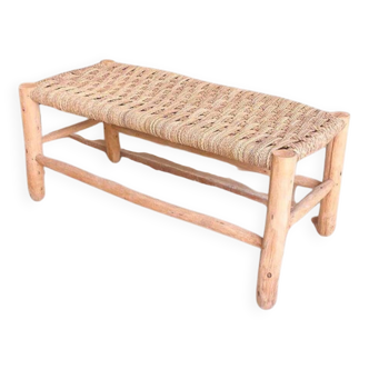 Banc d'entrée en bois avec rangement intégré - Banc d'entrée rustique pour