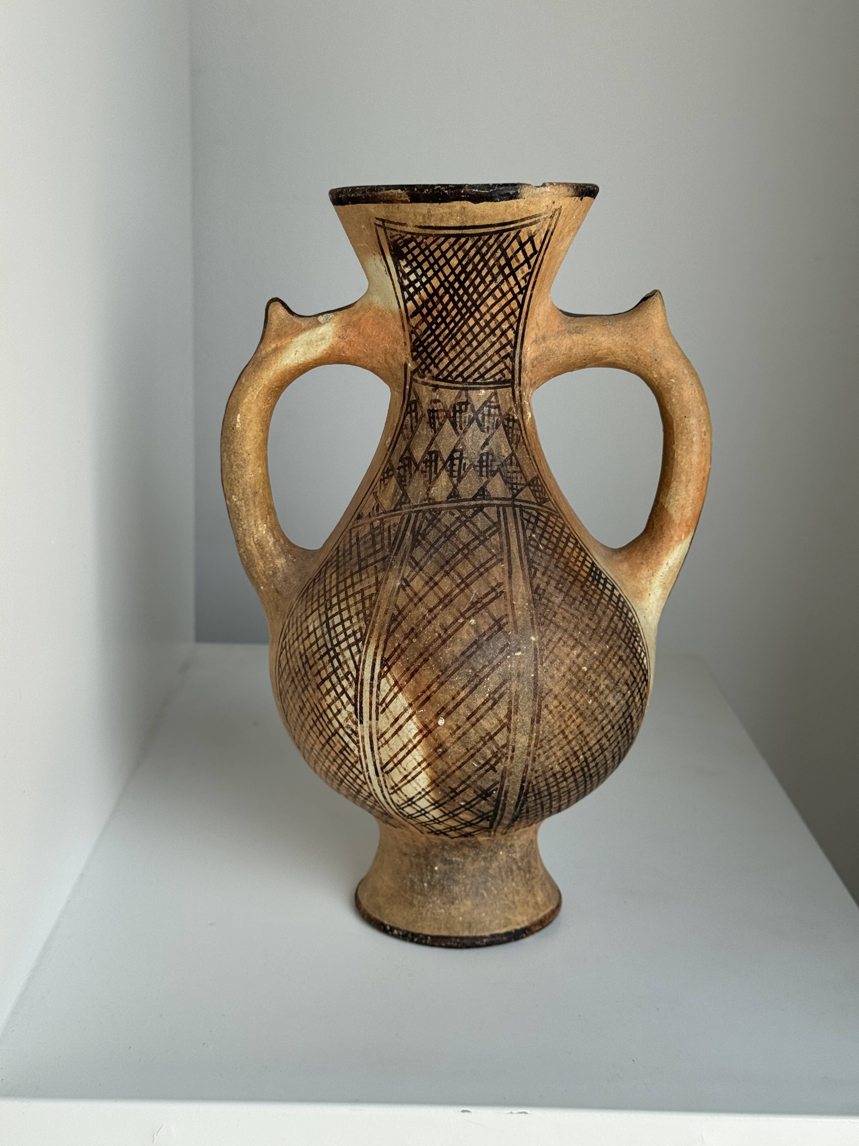 Decorative vase in the shape of an antique style amphora H27