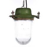 Suspension industrielle vintage vieille lumière