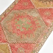 3x12 Red Tribal Turkish Runner Rug 83x370Cm SK 24645