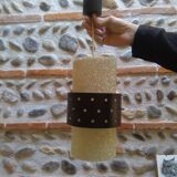 Granita  and perforated plate vintage hanging lamp