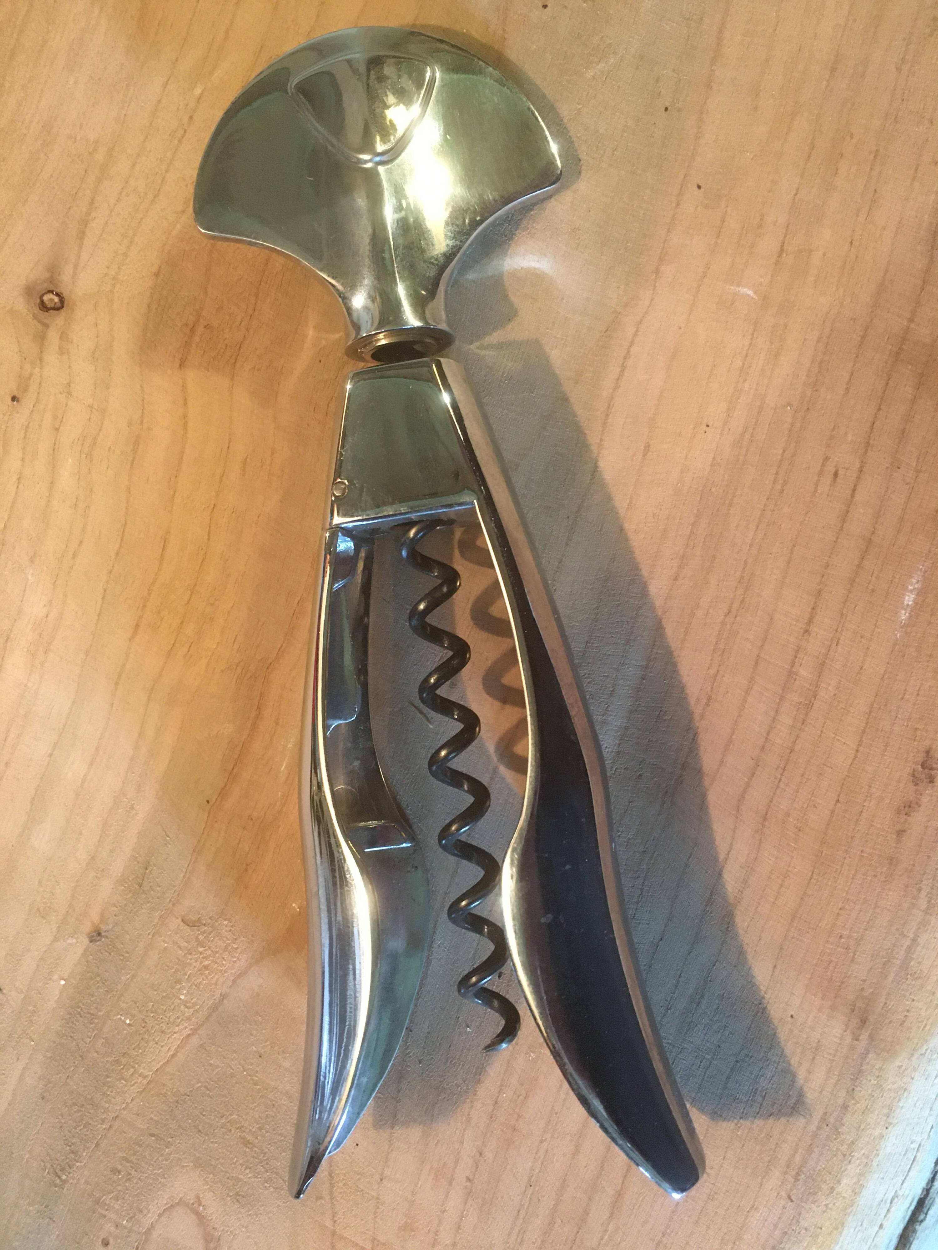 Stainless steel corkscrew