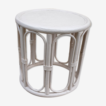 Table d'appoint, bout de canapé canne de bambou