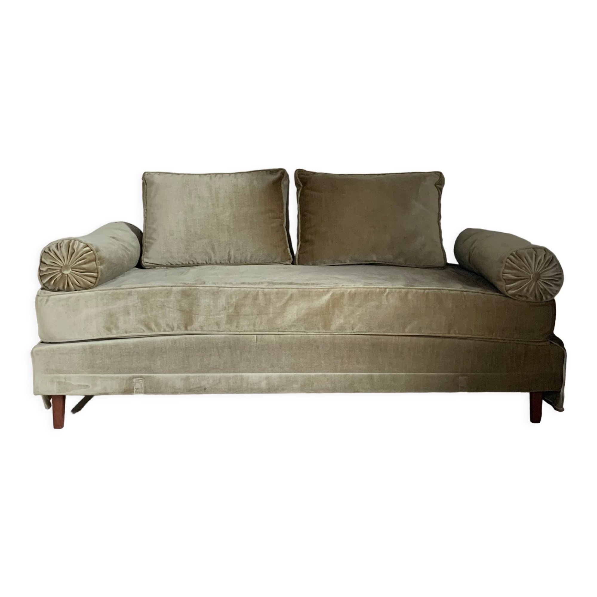 Sofa sofa bed daybed vintage lichen green