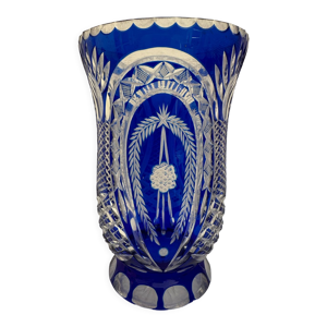 Vase ancien en cristal - val saint