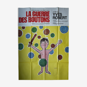 Original movie poster - the war of the buttons - Yves Robert