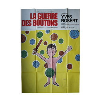 Original movie poster - the war of the buttons - Yves Robert