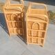 Pair of 1970s rattan bedside tables