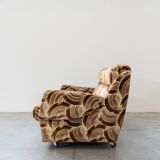 Canapé-lit 3 places avec 2 fauteuils, années 1970