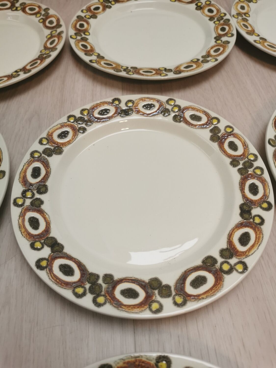 Dessert asiattes vintage set of 12 Royal Coppennagen "nucella"