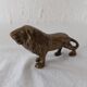 Animal lion in brass or bronze