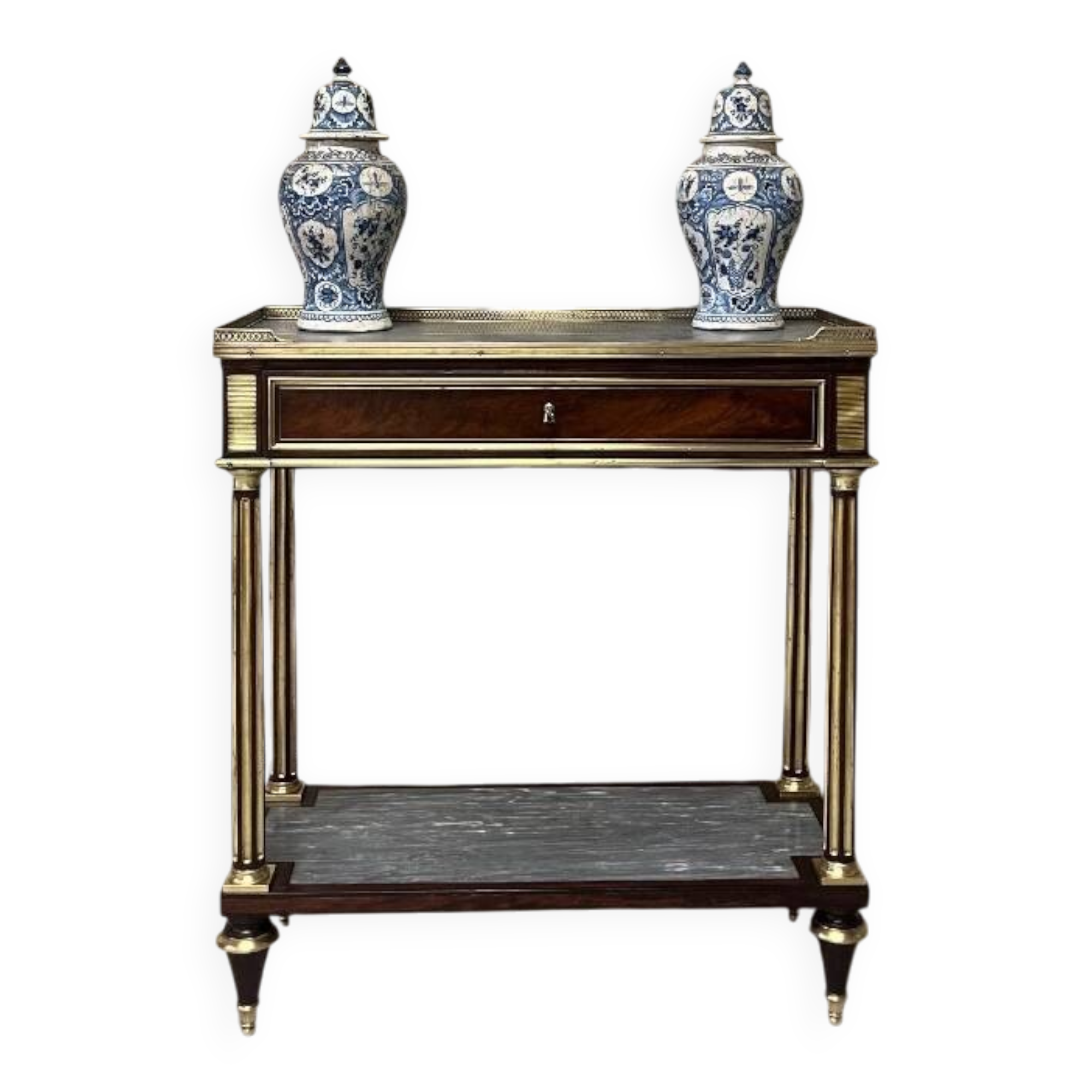 Small mahogany console table, Louis XVI period